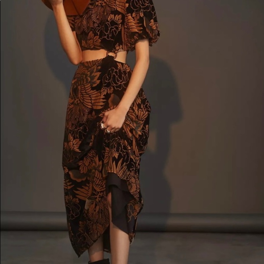Anthropologie let me be maxi dress